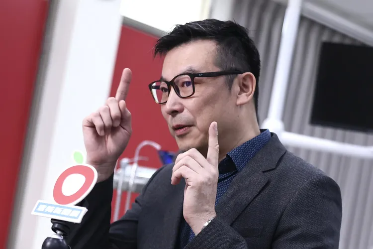 林煒講到VR很來勁。彭欣偉攝