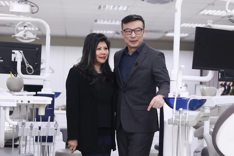 林煒（右）和Cora對未來目標一致。彭欣偉攝