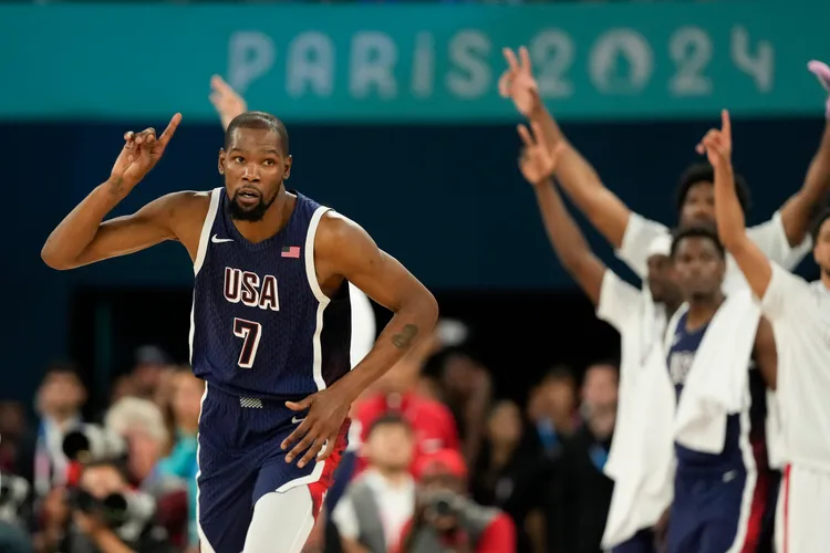 杜蘭特拿下4面奧運金牌。  美聯社