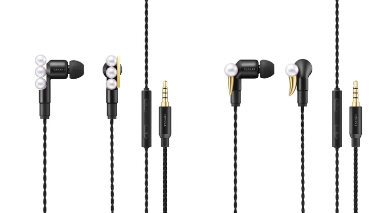 TASAKI balance neo耳機（左）6萬7500元、danger fang耳機（右）6萬元。品牌提供