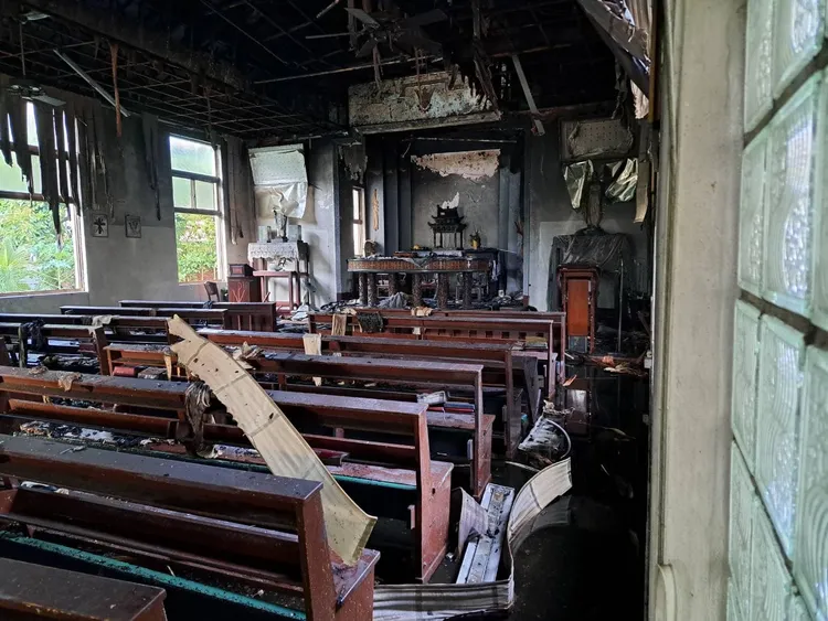 內部一片凌亂。民眾提供