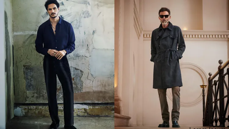 巧妙藉由線條平衡呈現正式感並增加服裝流動性。品牌提供