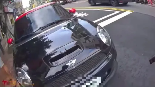 MINI Cooper違停超商前 警一查車牌「怪怪的」!刺青男詭辯「有這麼嚴重嗎?」