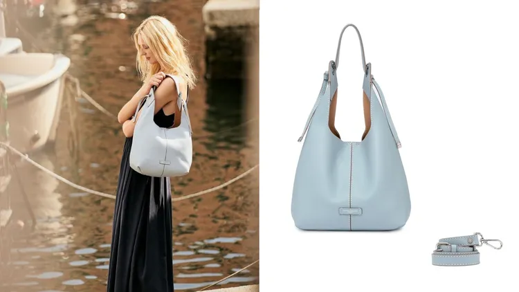 Elsa皮革肩背包，1萬5800元。品牌提供