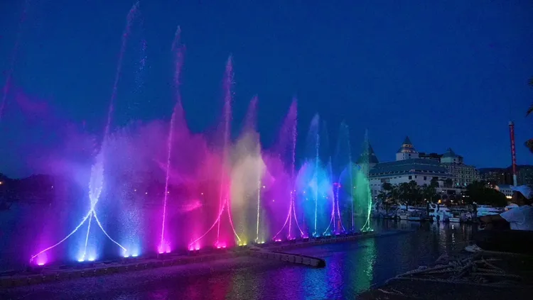 淡水福容水舞秀。業者提供