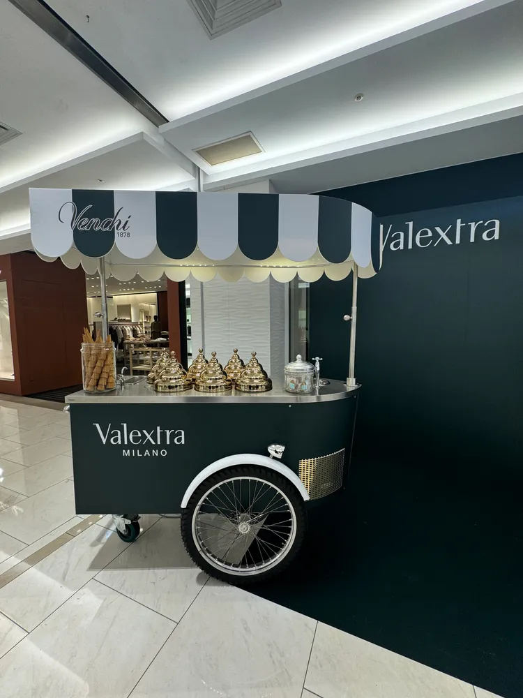 Valextra x Venchi期間限定義式冰淇淋車。張家玲攝