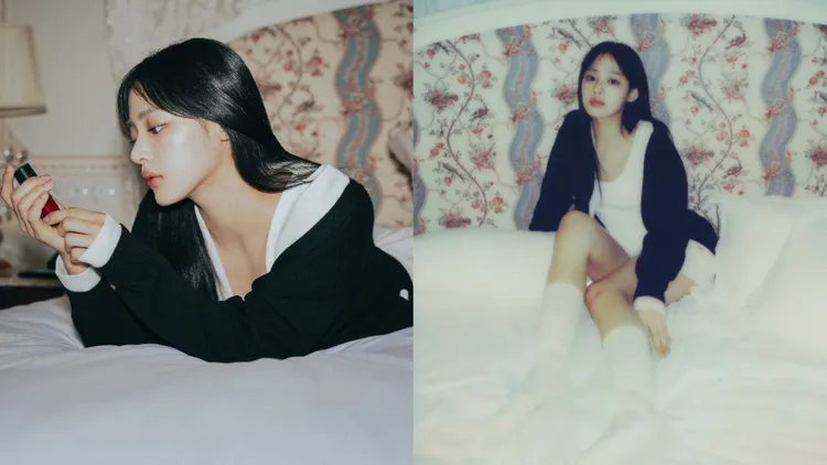 NewJeans成員Minji表示香奈兒1號紅色山茶花淨亮潔顏粉用起來「相當有趣」。品牌提供