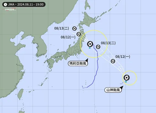 「山神」颱風生成!路徑曝光 日本罕見遭二連擊