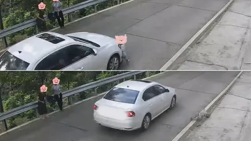 驚悚影片|逼2歲兒獨自橫越馬路 媽媽目送他被撞飛慘摔