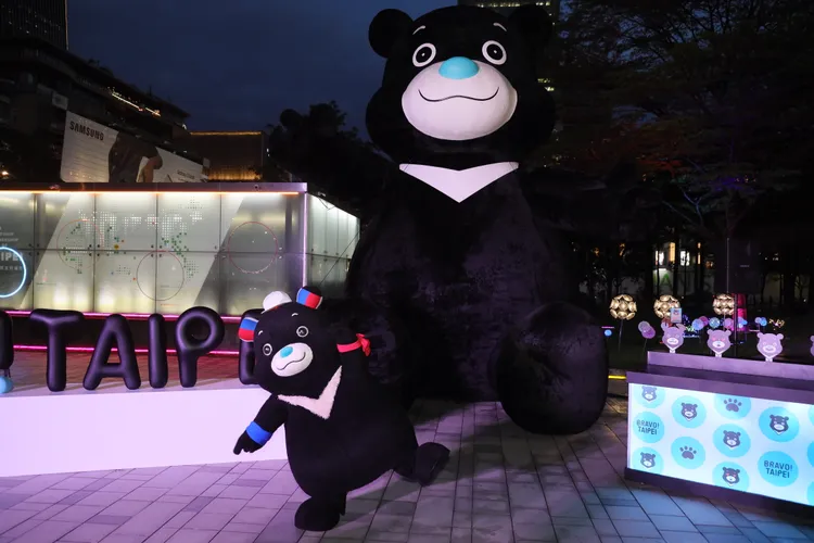 台北市最萌吉祥物「熊讚」。台北市觀光局提供