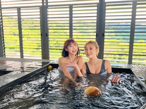 美人泡湯!粿粿脫了秀人妻好身材 胡祖葳豐滿上圍藏不住