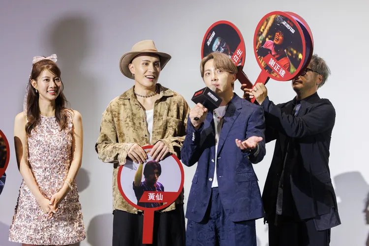 《正港分局》阿布瑪利亞（左起）、黃宣、謝坤達、KID林柏昇。Netflix提供