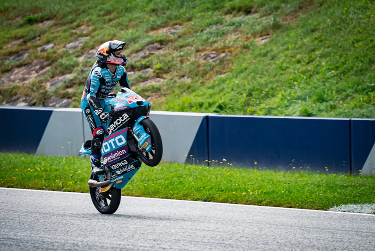 David Alonso亦在Moto3奪冠畫。業者提供