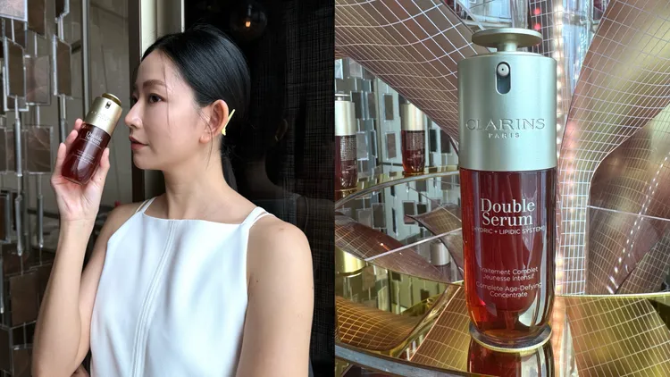 克蘭詩全新黃金雙萃精華，30ml／3050元、50ml／4500元、75ml／5800元。張家玲攝