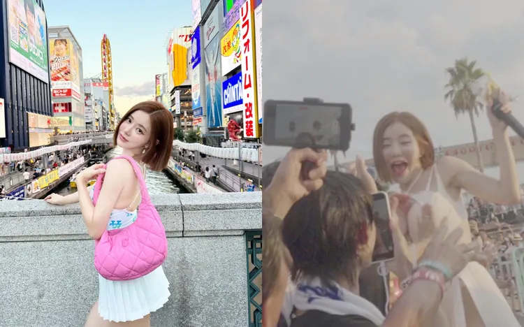 DJ SODA去年8月在大阪音樂節遭襲胸，2名行凶男子後來到警局投案。翻攝DJ SODA X（推特）