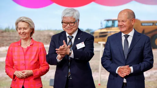 影片|台積電德國廠動土總理現身 歐盟執委會主席:是真正雙贏局面