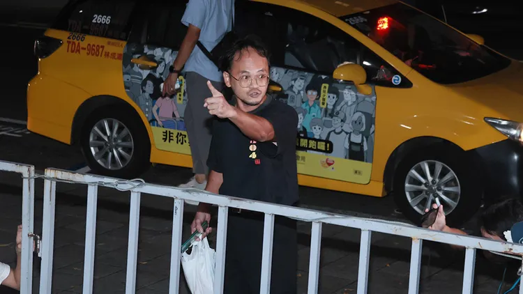 抗議民眾。彭欣偉攝