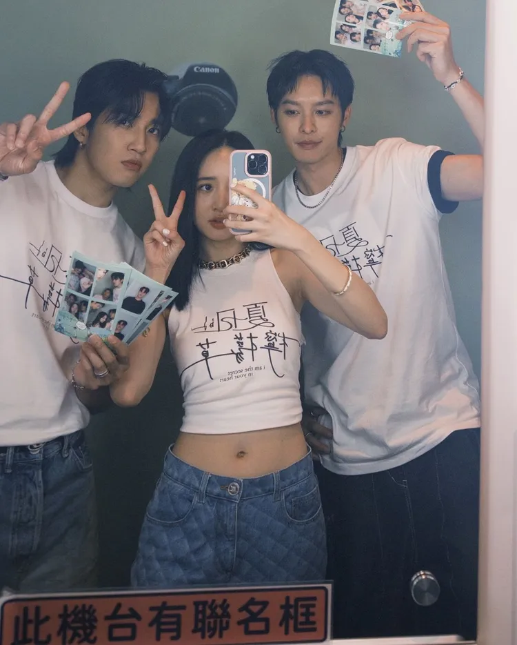 婁峻碩（左起）、李沐和曹佑寧詮釋高中生。翻攝李沐IG