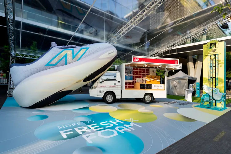 《New Balance Fun釋基地》微風南山北側廣場。品牌提供