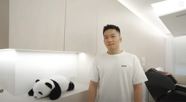 李洋林口新家開箱。翻攝HOME DELUXE 弘第YT