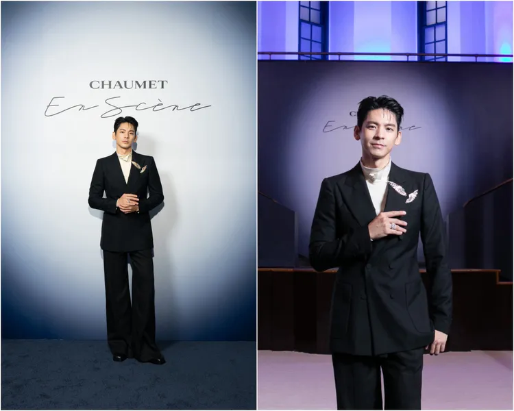 林柏宏身上的胸針作品，是來自冠冕設計。品牌提供