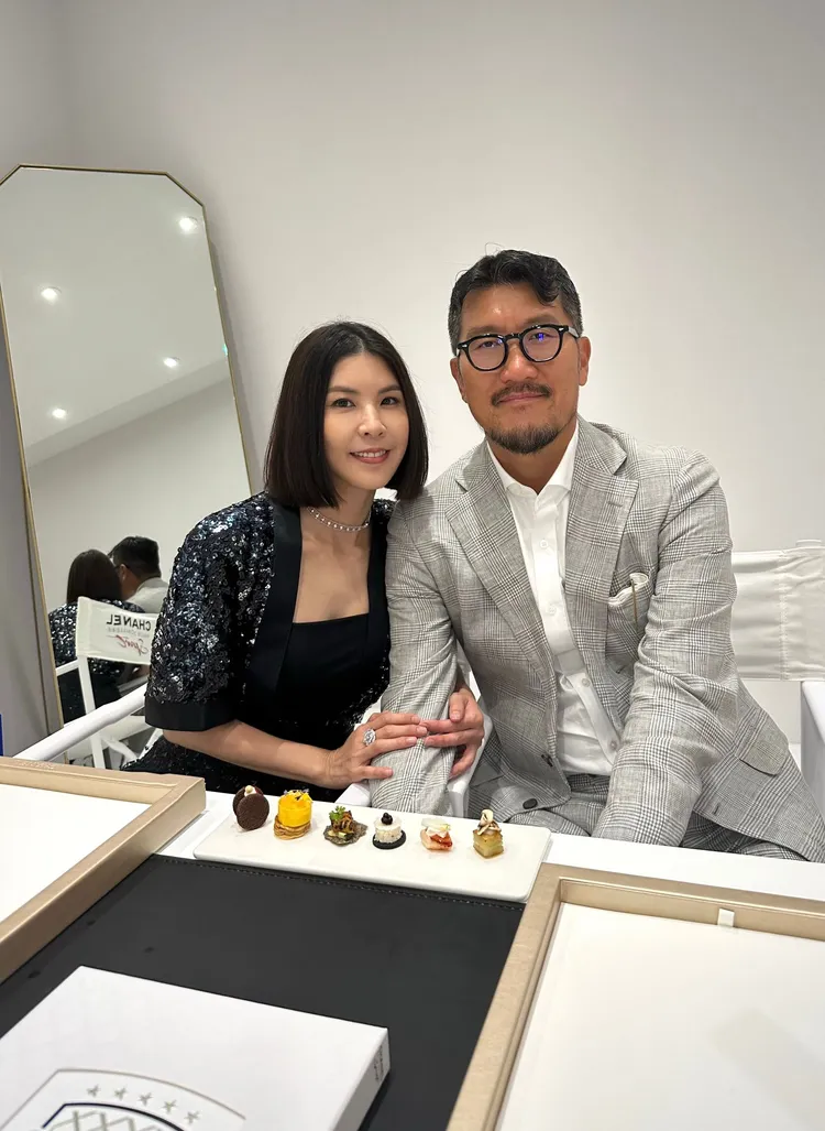 許茹芸（左）與韓籍老公Mr.Big。