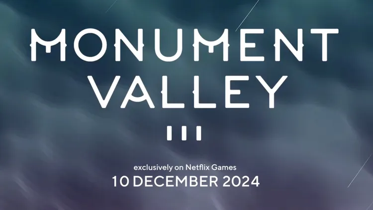 由Ustwo Games開發的《紀念碑谷3》（Monument Valley 3）將於12月10日正式登場。翻攝Netflix