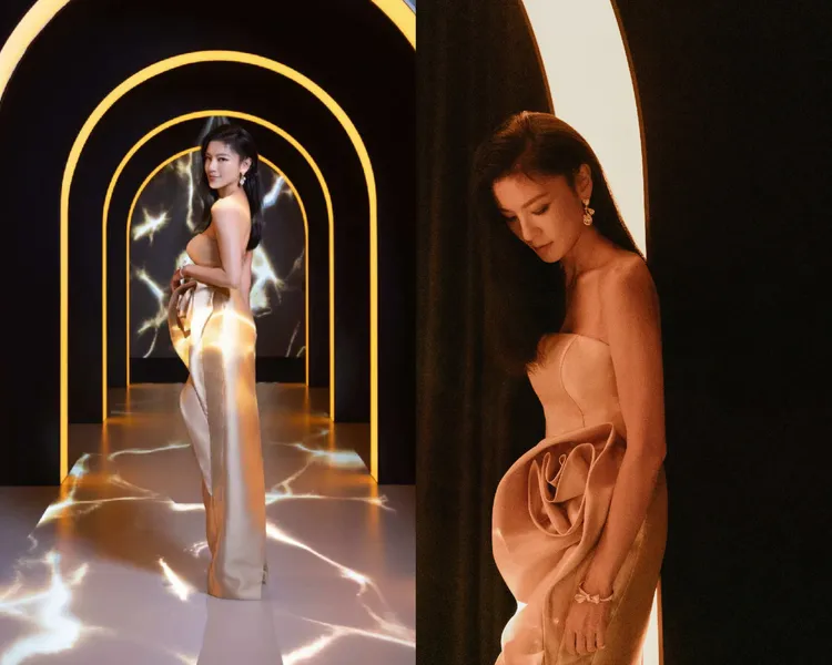 林熙蕾分享當今保養最在意緊緻與飽滿。