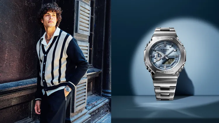 GM-2110D同時具有纖薄錶殼以及高質感設計。品牌提供