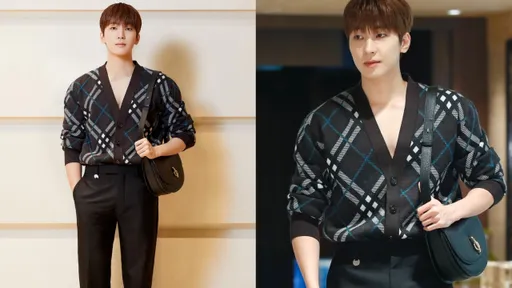 SEVENTEEN圓佑BURBERRY造型太犯規 胸肌、馬鞍包雙重誘惑