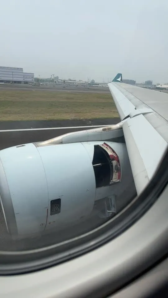 有民眾要回香港開學，沒想到班機卻發生事故。機上乘客提供