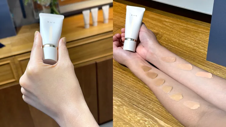 RMK水潤光彩粉霜共有9色選。張家玲攝