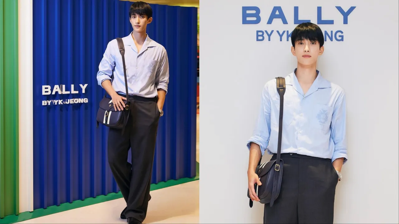 李碩珉搶先演繹「Bally by YK Jeong」系列。 品牌提供