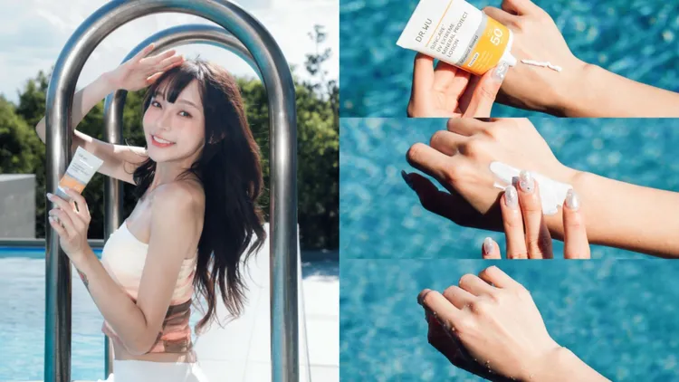 林襄愛用DR.WU極致物理舒緩防曬乳。翻攝林襄IG