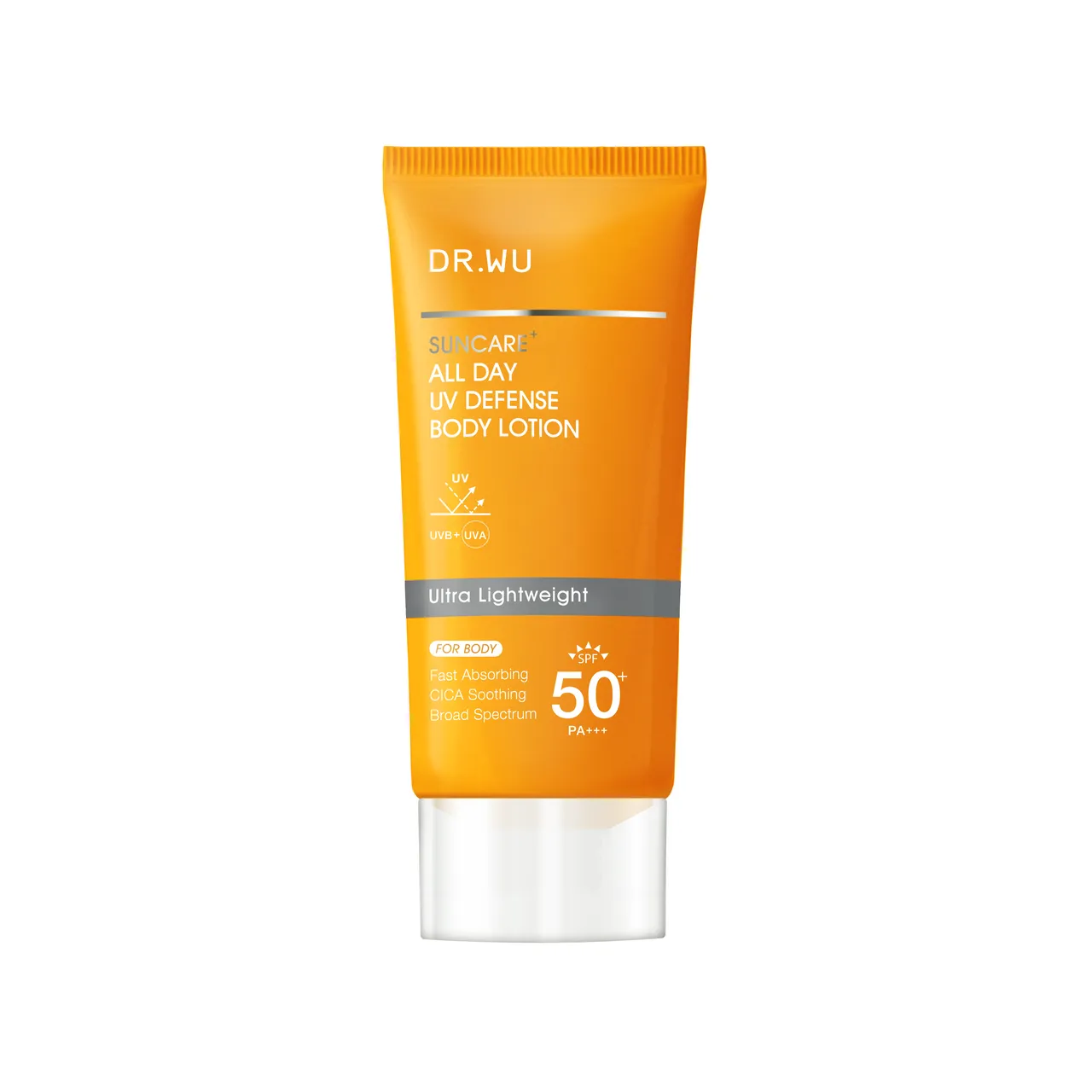 DR.WU全日清爽身體防曬乳SPF50+/PA+++ ,80ml/900元。品牌提供