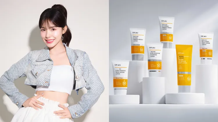 李多慧早先為DR.WU全方位防曬系列拍攝形象照。品牌提供