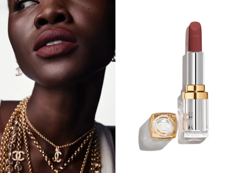 紅棕色#17斜紋軟呢。品牌提供