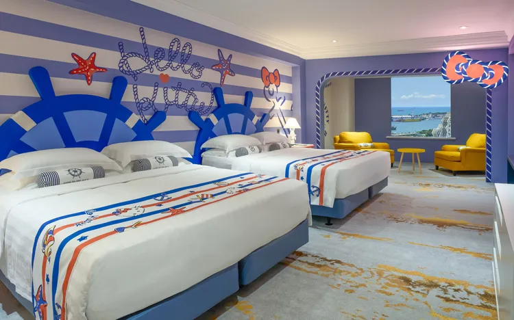 主題房大明星啦啦隊 Let’s Go Run專案房型。業者提供