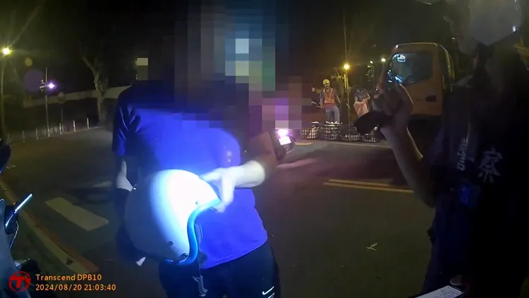 戴男說該輛機車沒有車身號碼，坦承是他買「人家刣肉的」。民眾提供