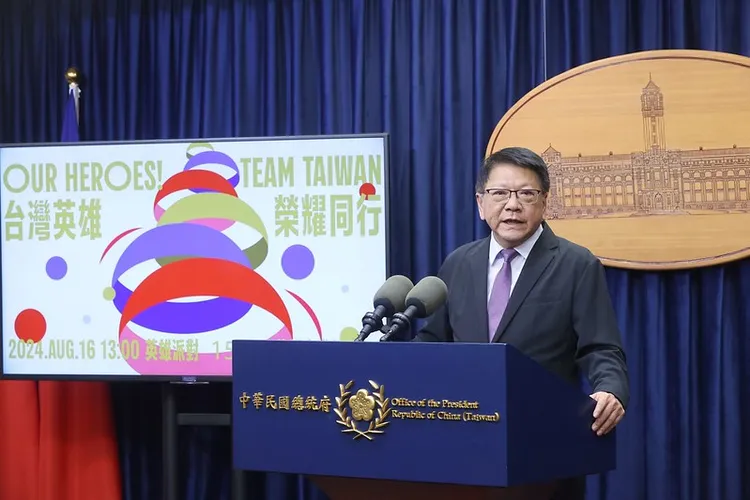 總統府秘書長潘孟安致詞。總統府提供