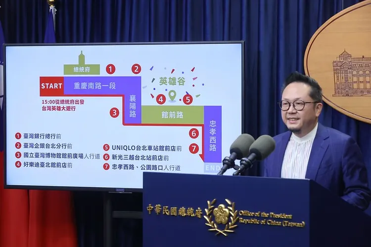 中華文化總會李厚慶秘書長進一步說明。總統府提供