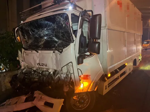 國1彰化段大貨車酒駕肇事 衝撞施工警戒車釀2傷