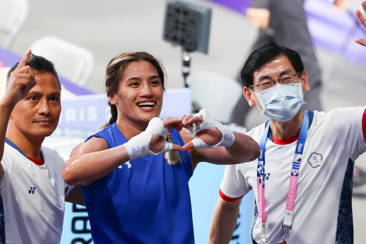 陳念琴打進8強。  中央社