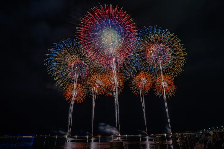 創作煙火實況。田欣雲攝影