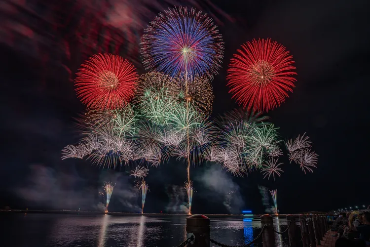 創作煙火實況。田欣雲攝影