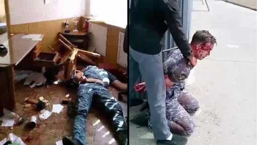 俄國驚傳ISIS罪犯劫持監獄! 獄警遭割喉驚悚畫面曝