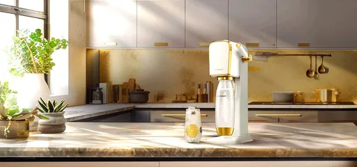 奢華白金新色驚艷登場!SodaStream ART Gold氣泡水機質感再升級