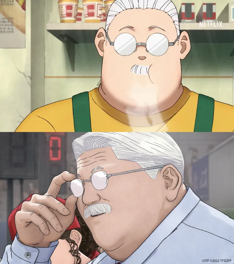 坂本太郎(上圖）退休後的模樣，撞臉《灌籃高手》的安西教練。翻攝YouTube、資料照片