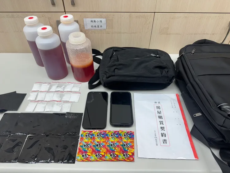 警方查獲相關證物。警方提供