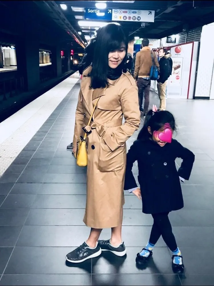 張愛晶為照顧生病的女兒，毅然辭去3年的新聞局長工作。翻攝自張愛晶臉書